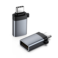 Adaptateur USB-C, USB-C mâle vers USB 3.0 femelle avec porte-clés pour MacBook Pro, iPhone 15 Plus, iPad Pro et plus, Type-C Thunderbolt 3