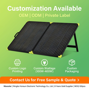 200W Foldable Monocrystalline <b>Solar</b> 21% High Efficiency Aluminum Frame <b>Portable</b> 1 Year CE for for - Product Image 6