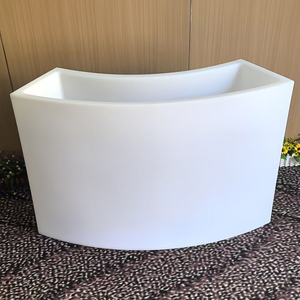 Nouveaux pots <span class=keywords><strong>de</strong></span> jardin et jardinières LED à changement <span class=keywords><strong>de</strong></span> couleur RVB, grands pots à fleurs d'extérieur en plastique blanc <span class=keywords><strong>de</strong></span> luxe, illuminés et <span class=keywords><strong>lumineux</strong></span> - Product Image 2