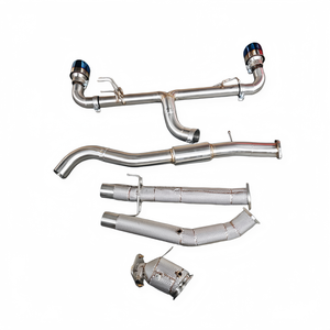 Tuyaux d'échappement Catback OEM pour <span class=keywords><strong>Toyota</strong></span> <span class=keywords><strong>GR</strong></span> <span class=keywords><strong>Yaris</strong></span> 1.6T <span class=keywords><strong>2020</strong></span>+ avec écran thermique, collecteur avant et système à passage direct avec embouts bleus - Product Image 6