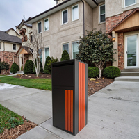 Boîte de livraison de colis extérieure en acier de grande capacité autonome Boîte de livraison de colis antivol pour usage domestique