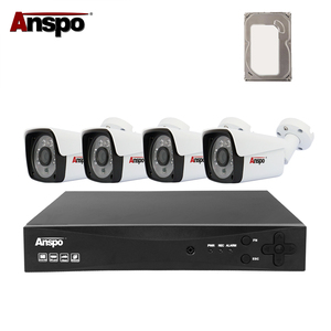 Anspo-sistema de cámara cctv de 960p, kit de cámara bala AHD, kit xvr <span class=keywords><strong>dvr</strong></span>, 4 canales, conjunto completo de entrada de vídeo BNC, 1,3 MP, KIT AHD de 4 canales - Product Image 2
