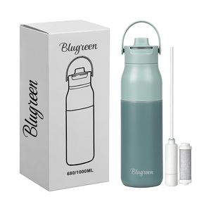 Borraccia Termica Innovativa Senza BPA 680ml/1000ml in Acciaio Inox a Doppia Parete con Filtro al Carbone - Product Image 1