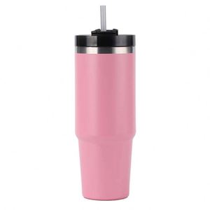 Gobelet de voyage pour voiture 20oz 30oz, tasse isotherme à double paroi avec couvercle, paille et base antidérapante pour la conduite quotidienne - Product Image 5