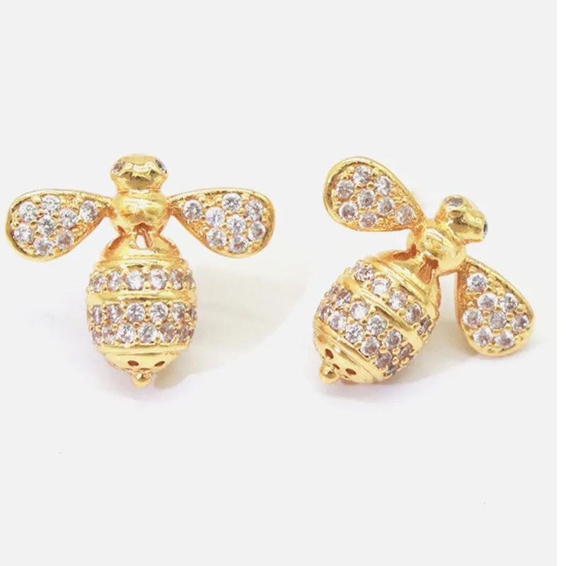 Advanced High Quality Little Bee Zircon Fashion Design Brass Women Luxury Jewelry Sets