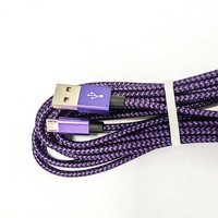 Câble de charge rapide USB Micro en nylon tressé, cuivre pur, pour Android et téléphone mobile