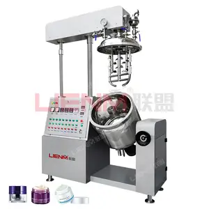 LIENM Factory Customized Cosmetic Emulsifying Mixer 150L Lab Homogenizer Emulsifier Cream Paste Homogenizer Mixing Machine