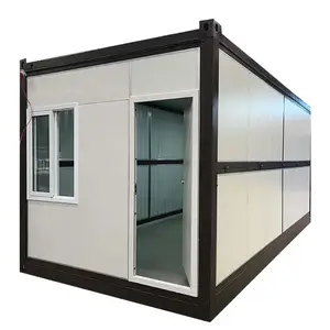 Low Cost China Factory Foldable Modular Home Prefab Small Tiny Folding Container House With Bathroom On Sale
