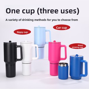 <span class=keywords><strong>Bouteille</strong></span> isotherme double paroi en acier inoxydable de 40 oz pour vin, bière, <span class=keywords><strong>jus</strong></span>, grande capacité, gourde de voyage portable pour voiture - Product Image 1