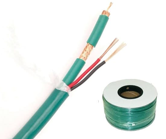 RG59 Coaxial Cable Making Machine , CCTV 2 Power Cable Extrusion Machine