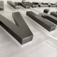 Enseignes LED 3D, lettres, enseignes extérieures personnalisées pour entreprises, enseignes LED pour restaurants, bureaux, enseignes LED intérieures