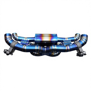 Sistema de escape Vortex Titanium Valvetronic compatible con Porsche 911 992 Carrera S 4S GTS 3.0T, kit de actualización de silenciador de alto rendimiento para carreras. - Product Image 1
