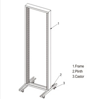 Rack ouvert indépendant Serveur Cabinet 27U 42U Fabrication réseau centre de données cadre ouvert