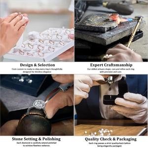 جودة عالية ماركيز الماس خاتم الزواج IGI معتمد cpht CVD مختبر نمت للمرأة المشاركة - Product Image 5