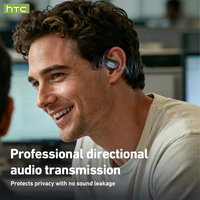 Écouteurs Bluetooth V6.0 HTC NE47 AI, écouteurs sans fil sportifs OWS, traduction AI, écouteurs confortables, super basses, écouteurs ouverts