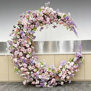 Arco Floral Semicircular de Metal para Ceremonias al Aire Libre y Fondo Fotográfico - Product Image 2