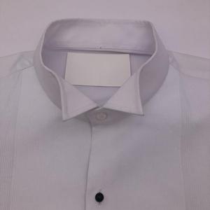 Latest Design Classic CVC Slim Fit Long Sleeve <strong>Wing</strong> Tip <strong>Collar</strong> Tuxedo <strong>Shirt</strong> for Men - Product Image 3