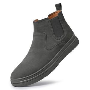 Fourniture Usine Bottines <span class=keywords><strong>Chelsea</strong></span> Mi-Hautes en Cuir Véritable Pur Imperméables LOGO Personnalisé pour Hommes - Product Image 3