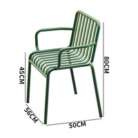 Muebles de Comedor Modernos y Portátiles para Exteriores, Mesa y Sillas con Tela de Aluminio para Jardín, Villa, Hotel y Restaurante