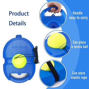 Outil d'entraînement de base pour l'enseignement du tennis professionnel, apprentissage en solo, balle de rebond avec base stable et robuste - Product Image 4