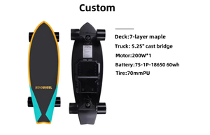 JIEFEN ucuz elektrikli kaykay E paten balık kurulu e-kaykay dört tekerlekli 25 km/s paten Penny kaykay Patineta Electrica - Product Image 4