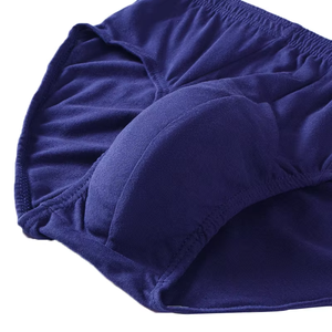 <span class=keywords><strong>Calzoncillos</strong></span> de Hombre de Cintura Alta, Talla Grande, 100% Algodón, Color Sólido, Cómodos y Suaves - Product Image 5