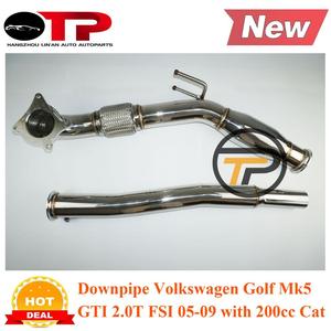 OTP 배기 파이프 3.0 ''V W 골프 GT I MK5 MK6 Je Tta /AD A3 2.0T 2006-2010 하향 파이프와 200 셀 고양이 - Product Image 4