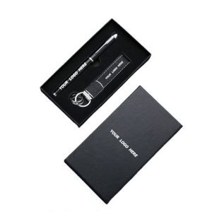 Premium Pen & Keychain <b>Gift</b> <b>Set</b> - Branded Corporate <b>Gifts</b> for Employee Appreciation & Client Events - Product Image 1