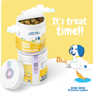 Supplément Premium Omega3 EPA DHA pour la peau et le pelage du chien mâche doux formule de soins de santé pour animaux de compagnie enrichie en biotine pour soulager les démangeaisons fourrure brillante - Product Image 6