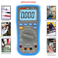 Multitester dengan Penyimpanan Data LCD Multitester Digital Anti-Burning Multimeter