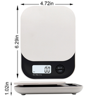 Balance alimentaire de cuisine numérique multifonctionnelle 0.1g Mini balance de cuisine avec bol de mesure intégré Outil de mesure du poids jusqu'à 3kg