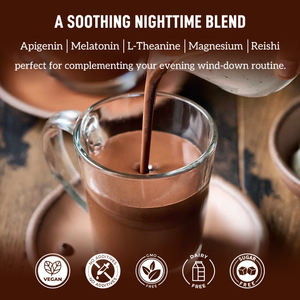 Etiqueta privada Reishi magnesio calmante suplemento para dormir chocolate caliente cacao en polvo - Product Image 5