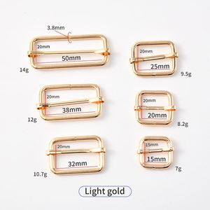 Hebillas Deslizantes Rectangulares de Metal Ajustables de 50 mm para Collares de Perro, Accesorios y Piezas Especiales para Bolsos - Product Image 2