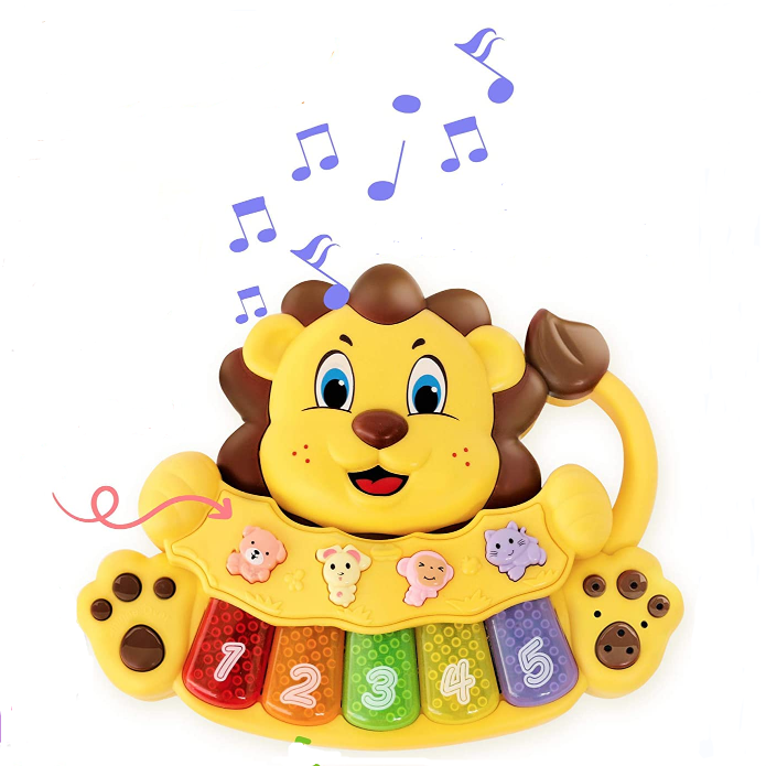Для раннего развития детей Детские музыкальные игрушки с подсветкой со львом для образования пианино игрушки