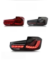 Luz Trasera LED para Automóvil BMW Serie 3 F30 F31 F35, Modificación y Actualización, Modelo Escama de Dragón, Luces Traseras con Intermitentes Fluidos