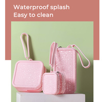 Portefeuille organisateur en silicone tendance, porte-monnaie, pochette de voyage, mini trousse de maquillage imperméable