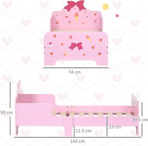 <span class=keywords><strong>Letto</strong></span> per Bambini 70x140cm con Motivo <span class=keywords><strong>Cuore</strong></span> e Figlio, Lettino per Bambini 2-4 Anni, Rosa, Anti-Caduta, in Spugna e Plastica, Fornitura Diretta dalla Fabbrica - Product Image 6