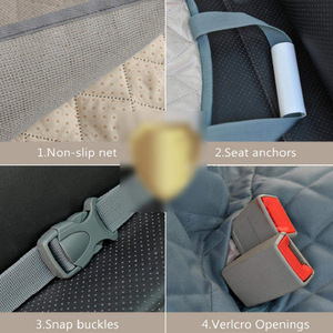 Housses de siège de voiture pour chien, tapis matelassé imperméable, 1 pièce, couvre-siège, pour arrière de voiture, accessoire pour animaux de compagnie - Product Image 4