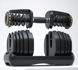 Haltères réglables 40 <span class=keywords><strong>kg</strong></span> – Haltères pour entraînement musculaire des bras à domicile, changement rapide automatique, poignée antidérapante durable, polyvalents - Product Image 2