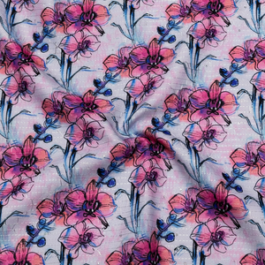 Tissus de toile de coton imprimés numériques jaunes pour les offres de robe et de robe des femmes en gros - Product Image 1