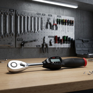 KTC Digital Ratchet Torque Wrench 6-30 N.M Metric Industrial Grade Stainless Steel Japan - Product Image 2