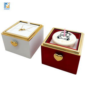 2025Creative Mini Cake Pop-up Joyero Objetos decorativos portátiles para regalos de cumpleaños con estuche de almacenamiento de anillo - Product Image 5