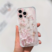 Étui de téléphone portable transparent avec motif de papillons colorés pour iPhone 16 15 Plus 14 13 18 Pro Max Coque arrière transparente