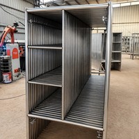 Andamios Industriales Completos, Portátiles, Móviles, Trapezoidales, para Decoración de Escaleras, Galvanizados Q235