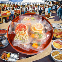 Mélange Artisanal de Thés Santé aux Herbes pour Infusion Froide, 15g, Boîte de Fruits Naturels Séchés, Qualité Supérieure : Papaye, Citron Vert, Kiwi, Fleur de Chrysanthème