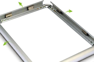 กรอบ<span class=keywords><strong>อลู</strong></span><span class=keywords><strong>มิ</strong></span><span class=keywords><strong>เนียม</strong></span>ขนาด 32 มม. แบบ Snap Frame ไม่ต้องใช้เครื่องมือ เปิดง่าย มุมโค้งมน สำหรับใส่โปสเตอร์ โฆษณาในร่ม และแสดงข้อมูล - Product Image 5