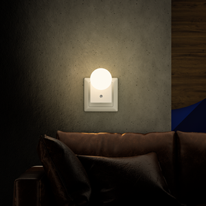 Sensor Night <b>Light</b> LED Night <b>Light</b> <b>Plug</b> In Automatic Brightness <b>Light</b> Sensor Energy Saving Lamp 2700k Warm White Lighting - Product Image 5