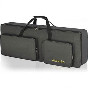 Free sample 61 Key Keyboard <b>Case</b>, Keyboard Bag 40.2"x17.3"x5.9" Portable Water Repellency Keyboard <b>Carrying</b> <b>Case</b> with 3 Pockets - Product Image 1