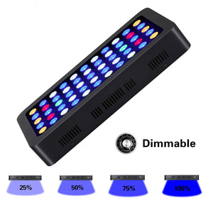 Luz LED para Aquários de 165W, Luzes Dimmerizáveis para Corais em Aquários Marinhos e de Água Doce, Iluminação para Plantas Aquáticas - Product Image 1