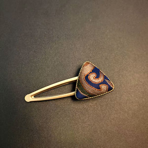 Griffes de cheveux en brocart de <span class=keywords><strong>chanson</strong></span> faites à la main pinces à cheveux en brocart de <span class=keywords><strong>chanson</strong></span> vintage accessoires élégants pour cadeaux - Product Image 6